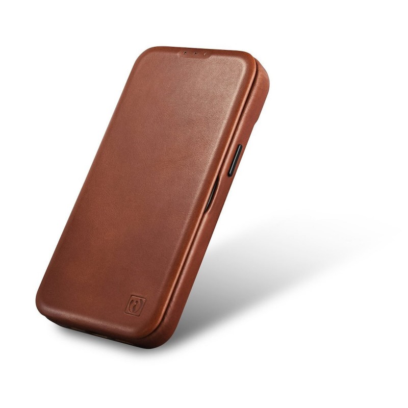 Θήκη iCarer Leather Wallet Apple iPhone 14 Pro (6.1″) Brown