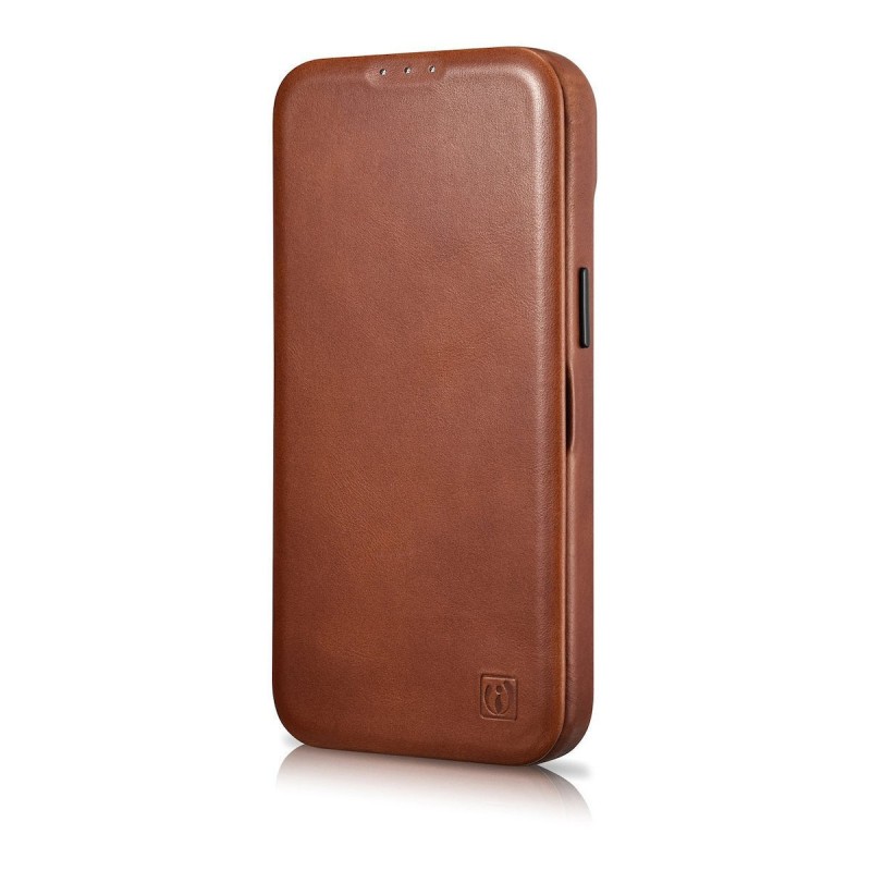 Θήκη iCarer Leather Wallet Apple iPhone 14 Pro (6.1″) Brown