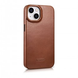 Θήκη iCarer Leather Wallet Apple iPhone 14 Plus (6.7″) Brown