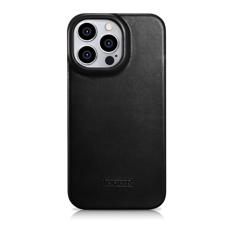 Θήκη iCarer Leather Wallet Apple iPhone 14 Pro (6.1″) Black