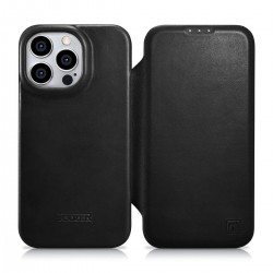 Θήκη iCarer Leather Wallet Apple iPhone 14 Pro (6.1″) Black