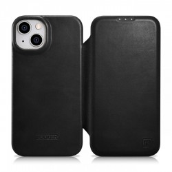 Θήκη iCarer Leather Wallet Apple iPhone 14 Plus (6.7″) Black