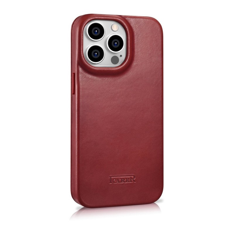 Θήκη iCarer Leather Wallet Apple iPhone 14 Pro (6.1″) Red