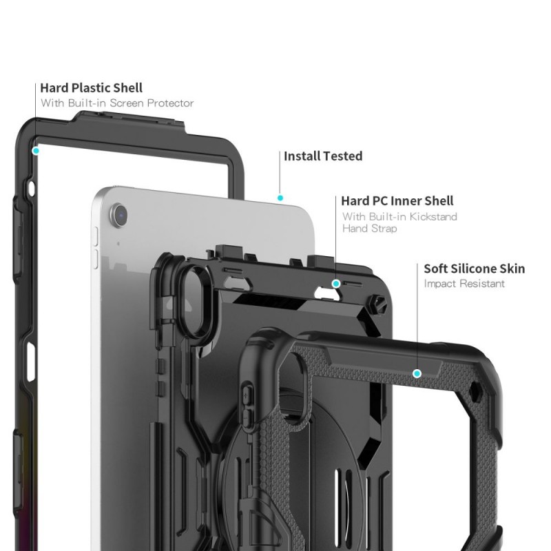 Θήκη Solid360 with Pen Holder Apple iPad 10.9" (2022) Black