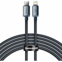 Καλώδιο Φόρτισης Baseus Crystal Shine Type-C to Lightning Cable 20W 2m Black (CAJY000301)