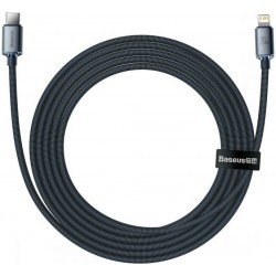 Καλώδιο Φόρτισης Baseus Crystal Shine Type-C to Lightning Cable 20W 2m Black (CAJY000301)