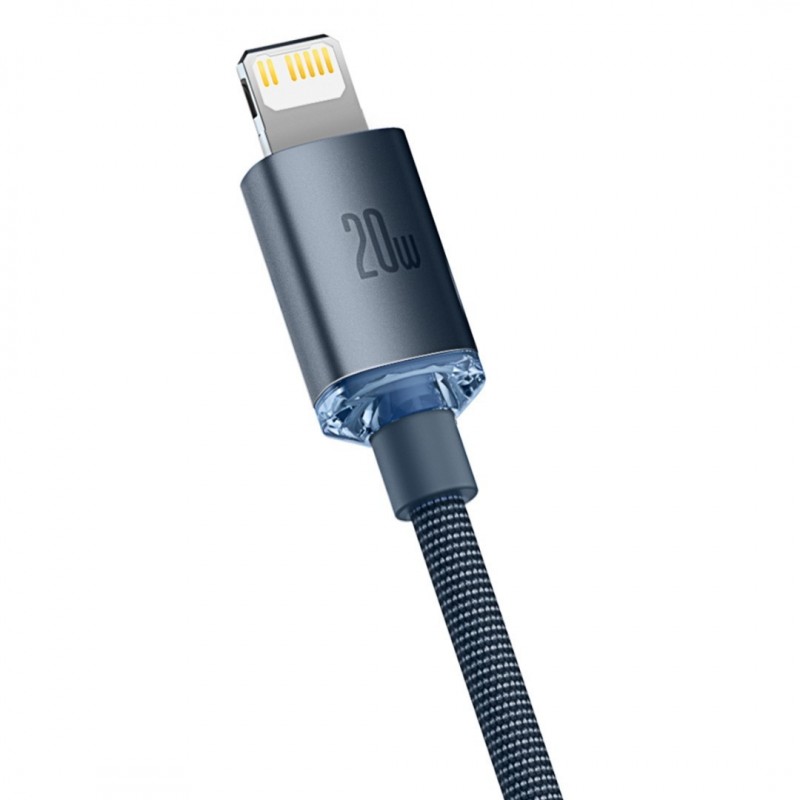 Καλώδιο Φόρτισης Baseus Crystal Shine Type-C to Lightning Cable 20W 2m Black (CAJY000301)