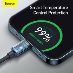 Καλώδιο Φόρτισης Baseus Crystal Shine Type-C to Lightning Cable 20W 2m Black (CAJY000301)