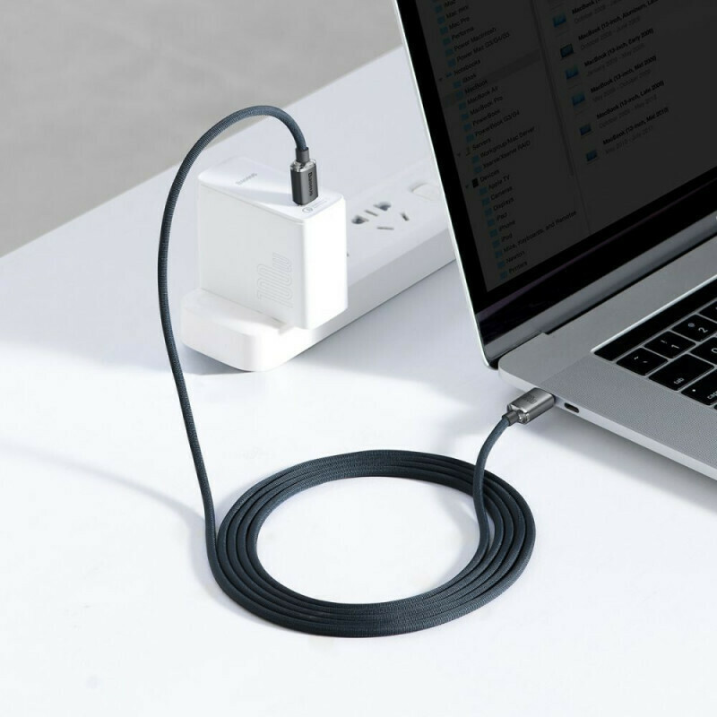 Καλώδιο Data Baseus Crystal Shine Type-C to Type-C 100W 2m Black  (CAJY000701)