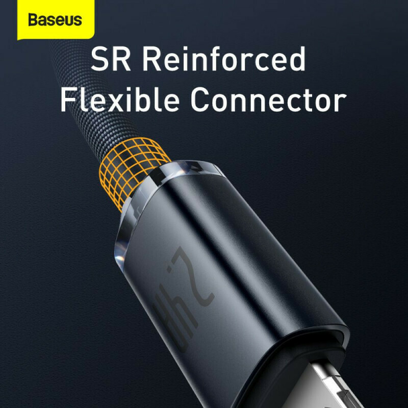 Καλώδιο Data Baseus Crystal Shine USB to Lightning  2m Black (CAJY000101)