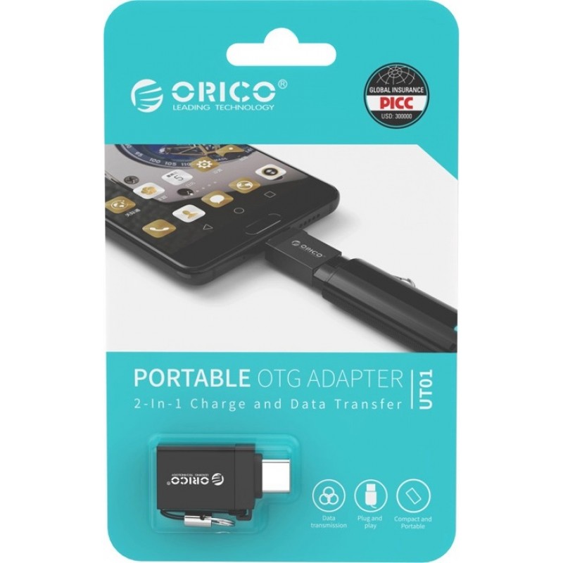 Αντάπτορας Orico Adapter CBT-UT01 USB-C to USB-A Black