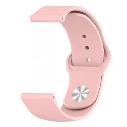 Ανταλλακτικό λουράκι QuickFit Smoothband Pink για Samsung Galaxy Watch3(45mm)/Watch(46mm)/Huawei Watch 3 (46mm)/ Watch 3 Pro (48mm)/GT 2/Pro/Honor GS Pro/Amazfit GTR 3 (46mm)/GTR 3 Pro/GTR(47mm)/ Stratos 3(48mm) (22mm)