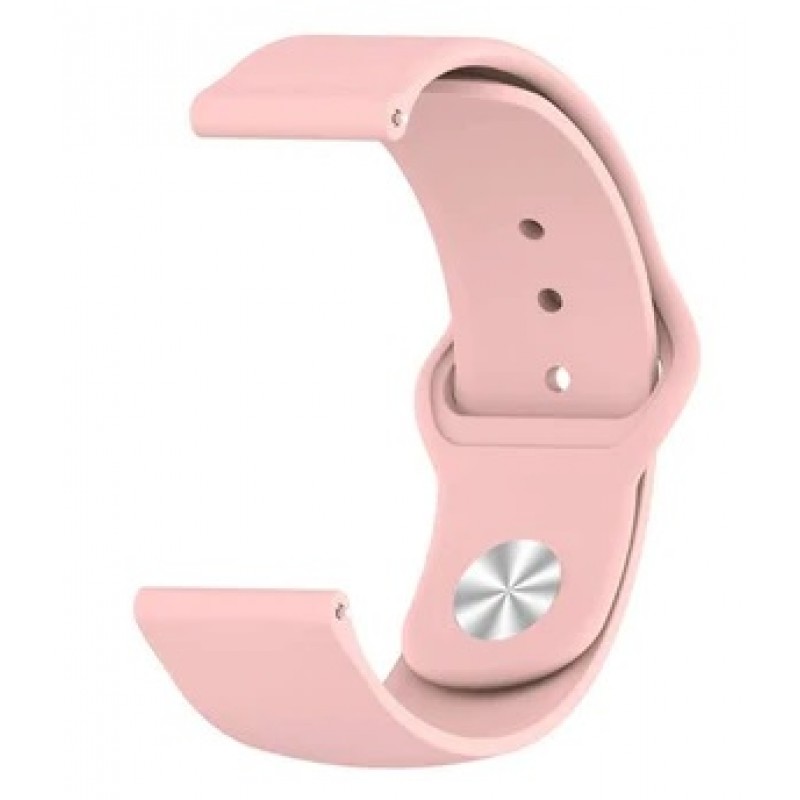 Ανταλλακτικό λουράκι QuickFit Smoothband Pink για Samsung Galaxy Watch3(45mm)/Watch(46mm)/Huawei Watch 3 (46mm)/ Watch 3 Pro (48mm)/GT 2/Pro/Honor GS Pro/Amazfit GTR 3 (46mm)/GTR 3 Pro/GTR(47mm)/ Stratos 3(48mm) (22mm)