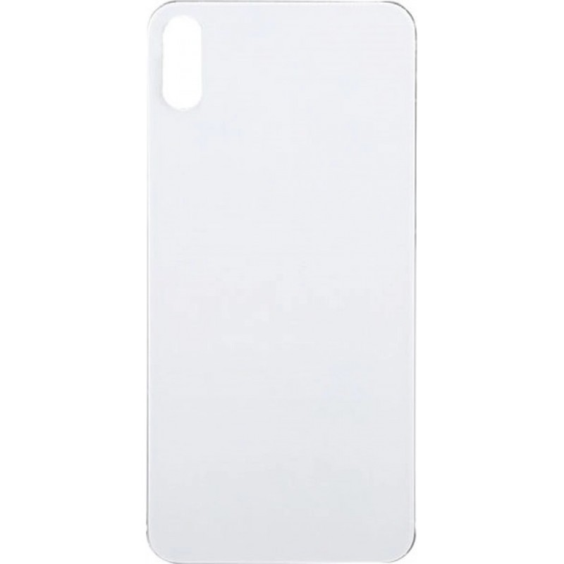 Καπάκι Μπαταρίας με Αυτοκόλλητη Ταινία Apple iPhone Xs Max Back Cover Glass White (OEM)