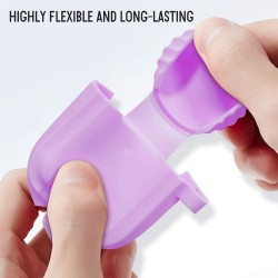 Θήκη TPU Apple Airpods Pro 1 / 2 Silicone Striped Skin Violet