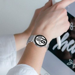 Ανταλλακτικό λουράκι QuickFit Milanese Band Silver για Samsung Galaxy Watch 7 / 6 / 6 Classic / 5 / 5 Pro/ 4 / 4 Classic