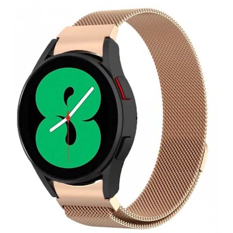 Ανταλλακτικό λουράκι QuickFit Milanese Band Rose Gold για Samsung Galaxy Watch 7 / 6 / 6 Classic / 5 / 5 Pro/ 4 / 4 Classic