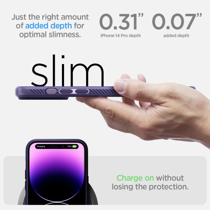 Θήκη Spigen Liquid Air Apple iPhone 14 Pro (6.1") Deep Purple (ACS05578)