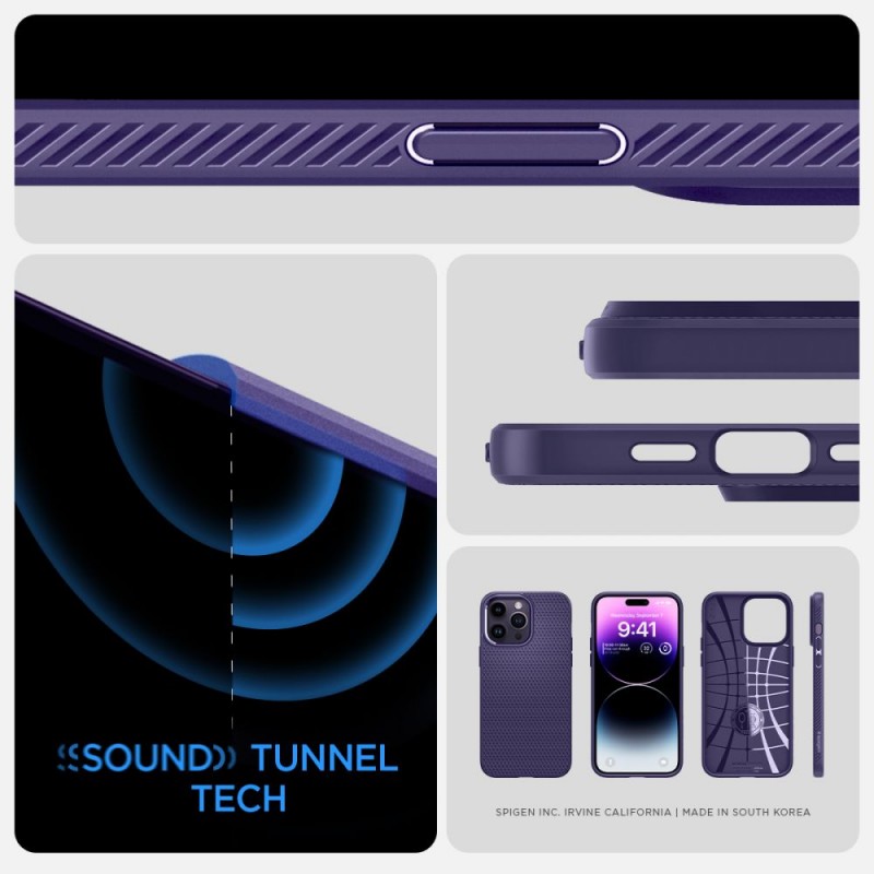 Θήκη Spigen Liquid Air Apple iPhone 14 Pro (6.1") Deep Purple (ACS05578)