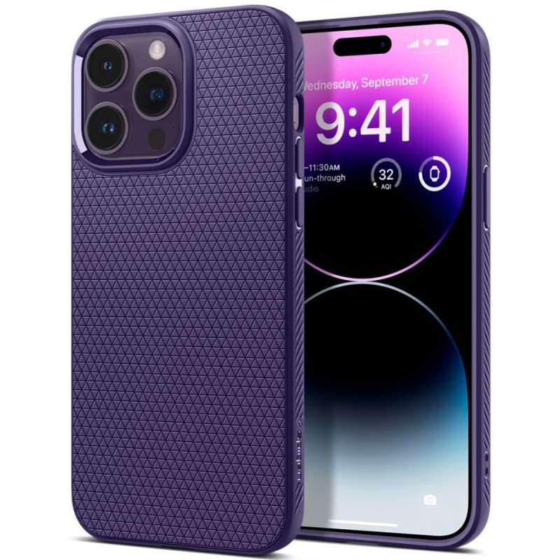 Θήκη Spigen Liquid Air Apple iPhone 14 Pro (6.1") Deep Purple (ACS05578)