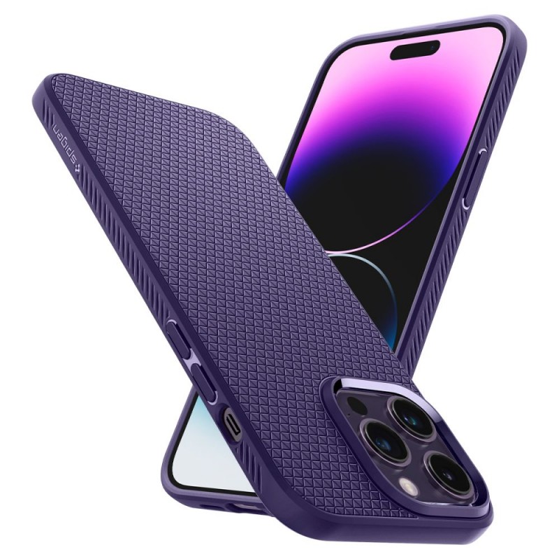 Θήκη Spigen Liquid Air Apple iPhone 14 Pro (6.1") Deep Purple (ACS05578)