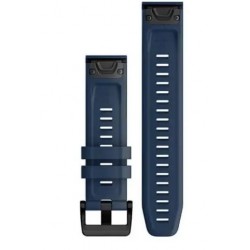 Ανταλλακτικό λουράκι QuickFit Black Buckle Blue για Samsung Galaxy Watch5 (40mm & 42mm)/Watch4 (40mm & 44mm)/ Watch4 Classic (42mm & 46mm)/ Watch3(41mm)/Active 2(40/44mm)/Amazfit GTS 3 (43mm)/GTR(42mm) (20mm)