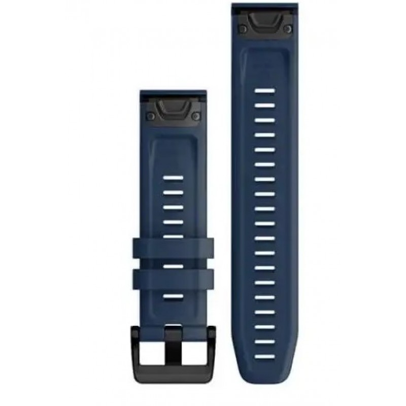 Ανταλλακτικό λουράκι QuickFit Black Buckle Blue για Samsung Galaxy Watch5 (40mm & 42mm)/Watch4 (40mm & 44mm)/ Watch4 Classic (42mm & 46mm)/ Watch3(41mm)/Active 2(40/44mm)/Amazfit GTS 3 (43mm)/GTR(42mm) (20mm)