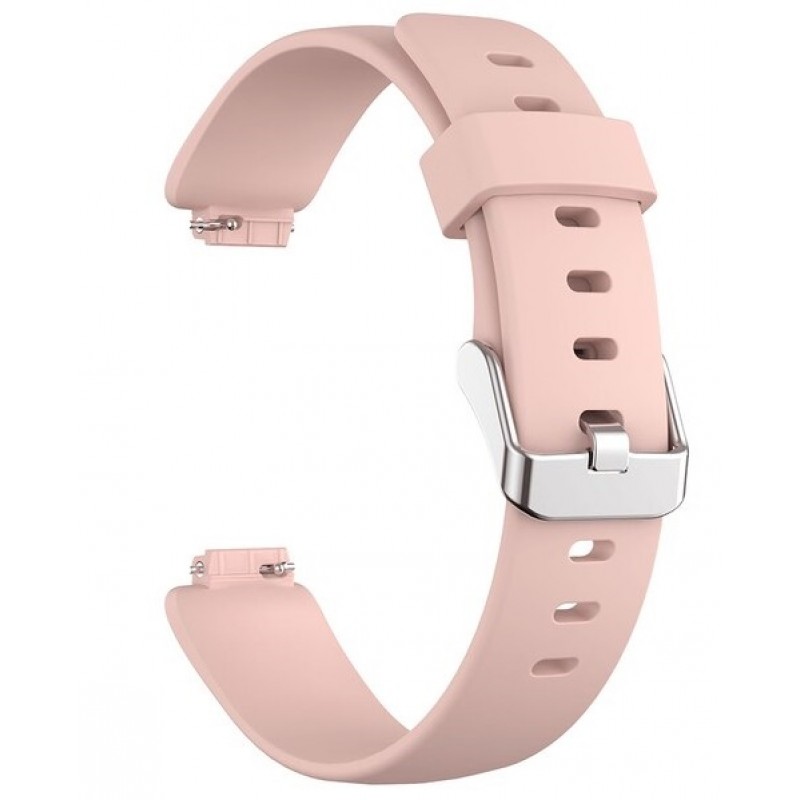 Ανταλλακτικό λουράκι  QuickFit Huawei Watch Fit Mini Smoothband Silver Buckle Pink