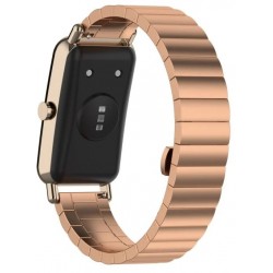 Ανταλλακτικό λουράκι QuickFit Huawei Watch Fit Mini Stainless Linkband Rose Gold