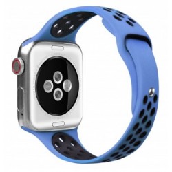 Ανταλλακτικό λουράκι QuickFit Apple Watch 1/2/3/4/5/6/SE/7/8 (42/44/45/49mm) Softband Sea Blue/Black