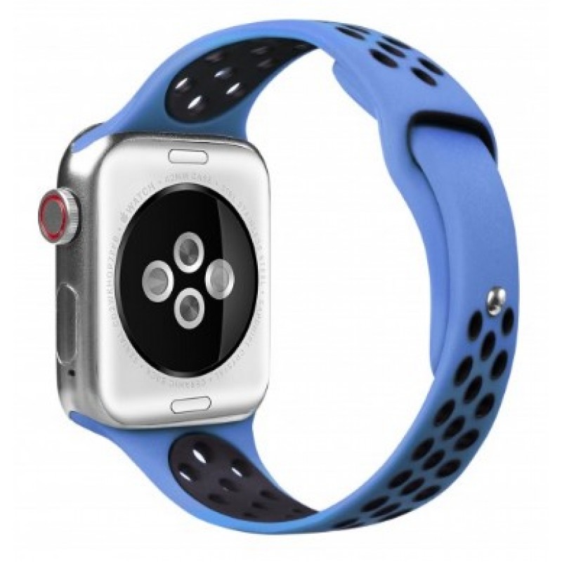 Ανταλλακτικό λουράκι QuickFit Apple Watch 1/2/3/4/5/6/SE/7/8 (42/44/45/49mm) Softband Sea Blue/Black