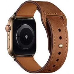 Ανταλλακτικό λουράκι QuickFit Leather Apple Watch 1/2/3/4/5/6/SE/7/8 (42/44/45/49mm) Brown