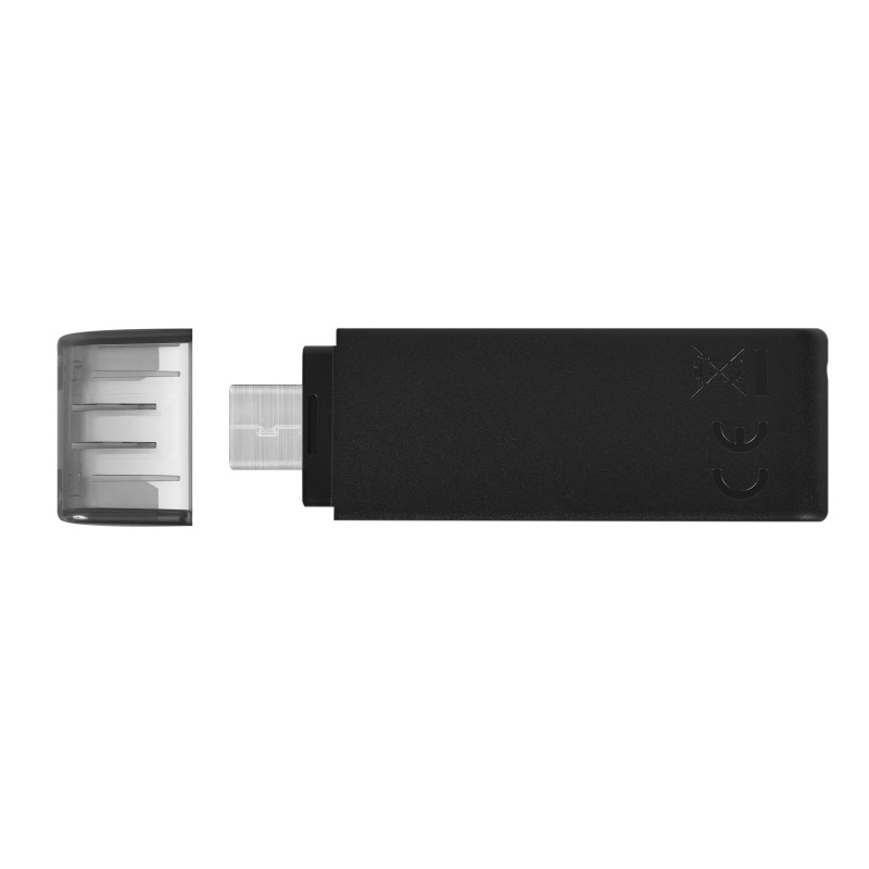 Kingston Pendrive DT70 64GB Type-C 3.2 Black (DT70/64GB)