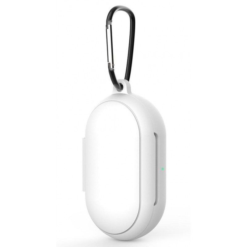 Θήκη Samsung Galaxy Buds/Buds+ Silicone Skin with Carabiner White