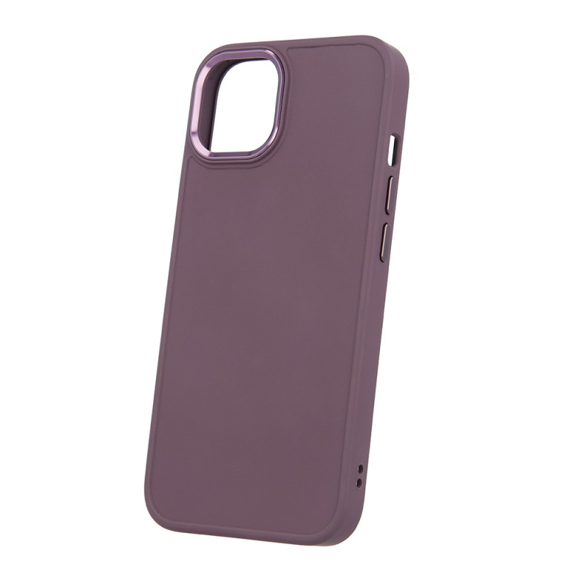 Θήκη Satin with Camera Lens Protection Apple iPhone 14 (6.1") Burgundy