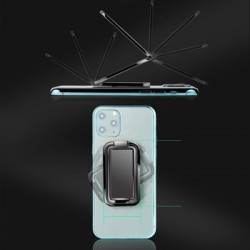 Βάση Στήριξης Universal Metal Finger Kickstand 360 Holder Black