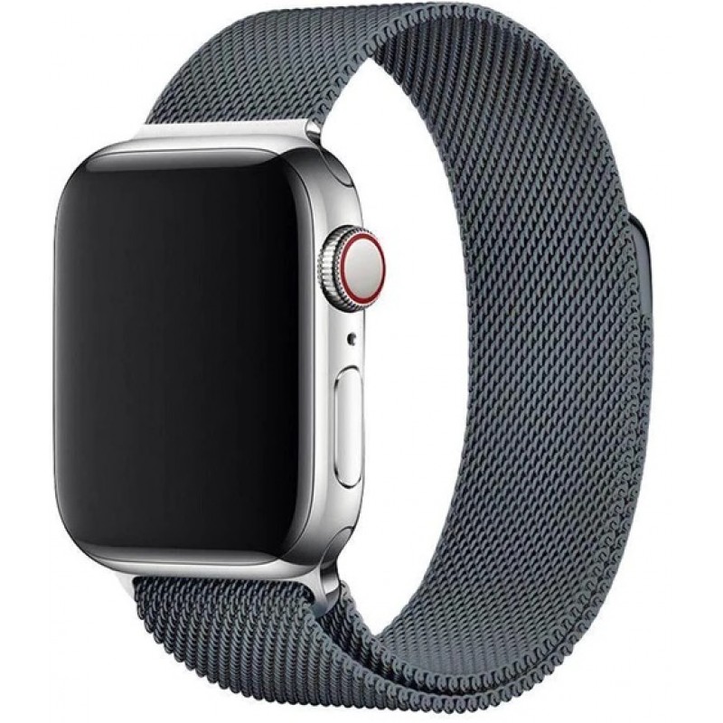 Ανταλλακτικό λουράκι QuickFit Milanese Band Apple Watch 1/2/3/4/5/6/SE/7/8 (42/44/45/49mm) Grey