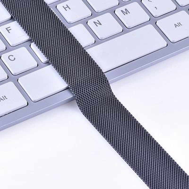 Ανταλλακτικό λουράκι QuickFit Milanese Band Apple Watch 1/2/3/4/5/6/SE/7/8 (42/44/45/49mm) Grey