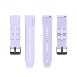Ανταλλακτικό λουράκι QuickFit Black Buckle Violet για Samsung Galaxy Watch3(45mm)/Watch(46mm)/Huawei Watch 3 (46mm)/ Watch 3 Pro (48mm)/GT 2/Pro/Honor GS Pro/Amazfit GTR 3 (46mm)/GTR 3 Pro/GTR(47mm)/ Stratos 3(48mm) (22mm)
