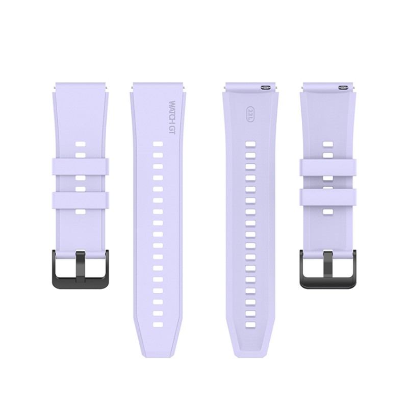 Ανταλλακτικό λουράκι QuickFit Black Buckle Violet για Samsung Galaxy Watch3(45mm)/Watch(46mm)/Huawei Watch 3 (46mm)/ Watch 3 Pro (48mm)/GT 2/Pro/Honor GS Pro/Amazfit GTR 3 (46mm)/GTR 3 Pro/GTR(47mm)/ Stratos 3(48mm) (22mm)