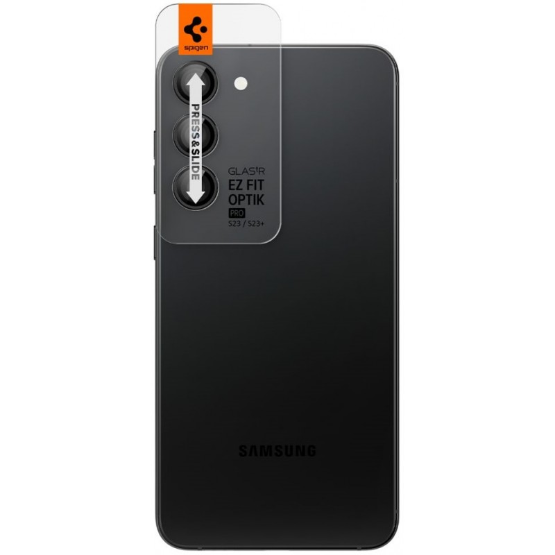 Γυαλί Προστασίας Spigen Optik.Tr Ez Fit Camera Protector Samsung Galaxy S23 5G/ S23+ Plus 5G Black 2τμχ Γυαλί Προστασίας Spigen Optik.Tr Ez Fit Camera Protector Samsung Galaxy S23 5G/ S23+ Plus 5G Black 2τμχ