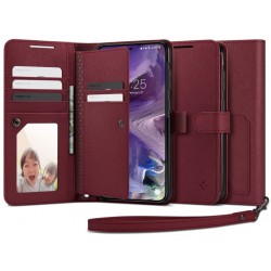 Θήκη Spigen Wallet "S" Plus Samsung Galaxy S23 5G S911 Burgundy (ACS05724)