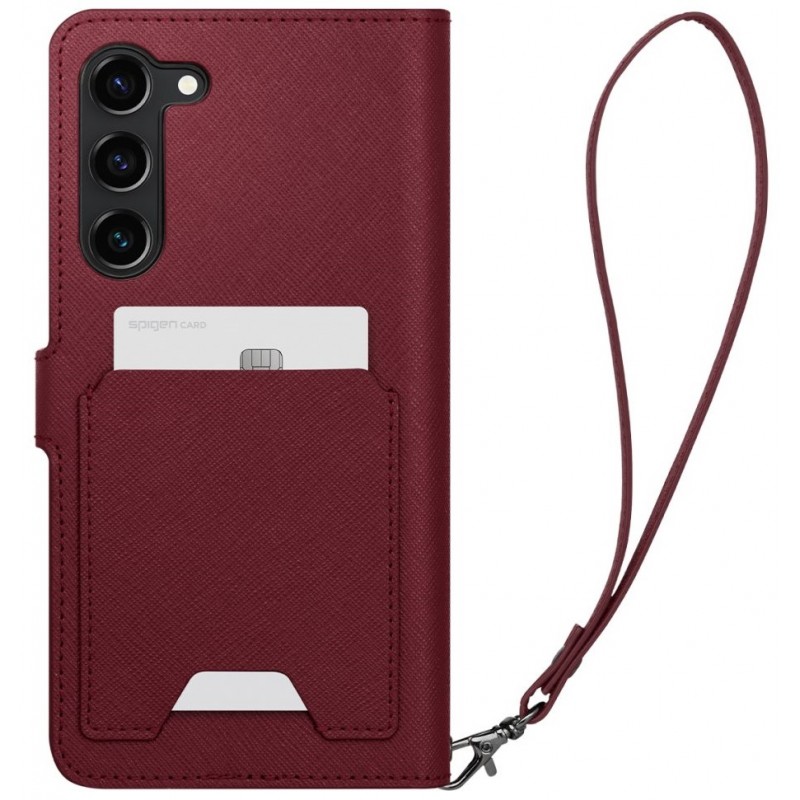 Θήκη Spigen Wallet "S" Plus Samsung Galaxy S23 5G S911 Burgundy (ACS05724)