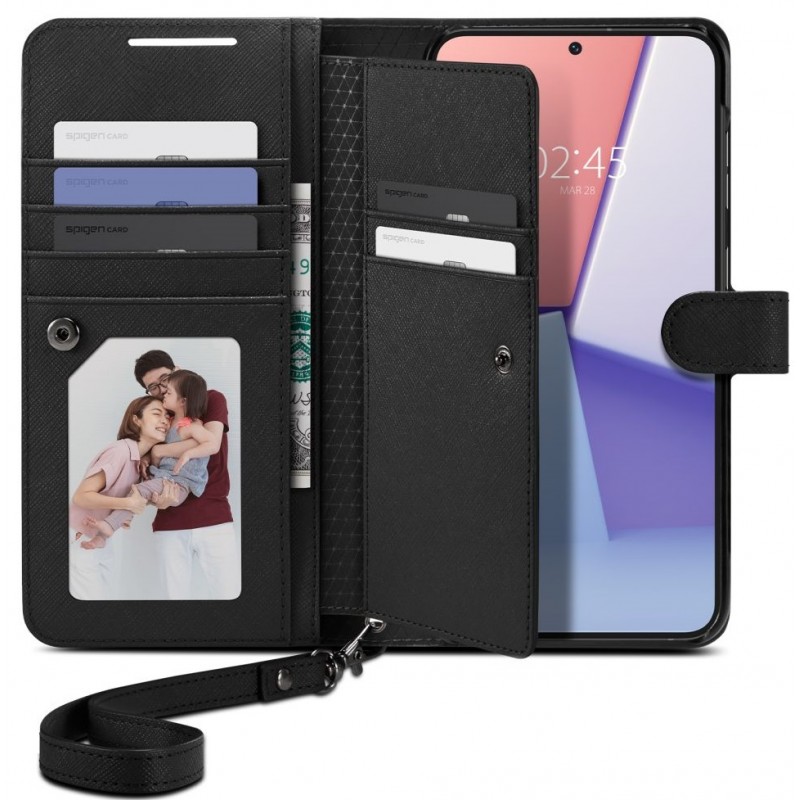 Θήκη Spigen Wallet "S" Plus Samsung Galaxy S23+ Plus 5G S916 Black (ACS05677)