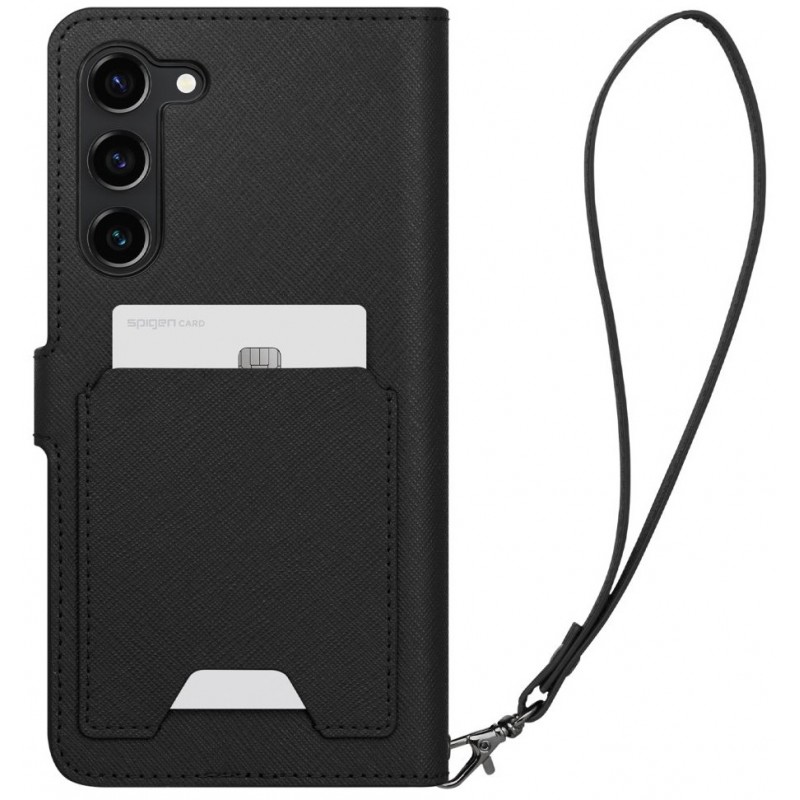 Θήκη Spigen Wallet "S" Plus Samsung Galaxy S23+ Plus 5G S916 Black (ACS05677)