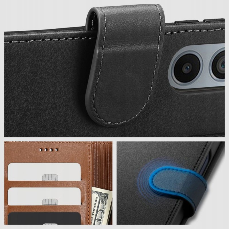 Θήκη Tech-Protect Wallet Motorola Moto G42 5G Black