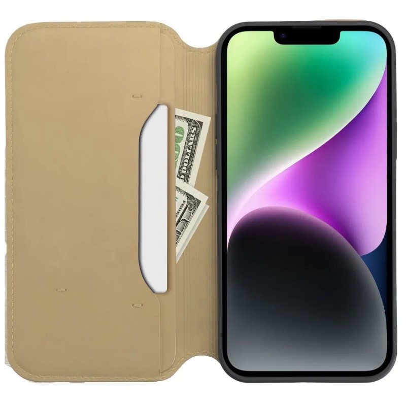 Θήκη Dual Pocket Book Samsung Galaxy S23 Ultra 5G S918 Gold