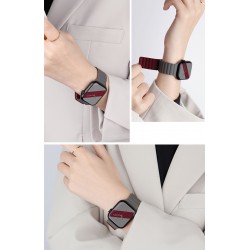 Ανταλλακτικό Λουράκι QuickFit Silicone Reversible Magnetic Buckle Apple Watch 5/6/SE/7/8/Ultra (42/44/45/49mm) Waterproof Milk Tea/Chocolate