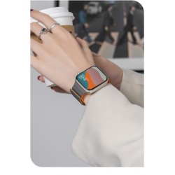 Ανταλλακτικό Λουράκι QuickFit Silicone Reversible Magnetic Buckle Apple Watch 5/6/SE/7/8/Ultra (42/44/45/49mm) Waterproof Milk Tea/Chocolate