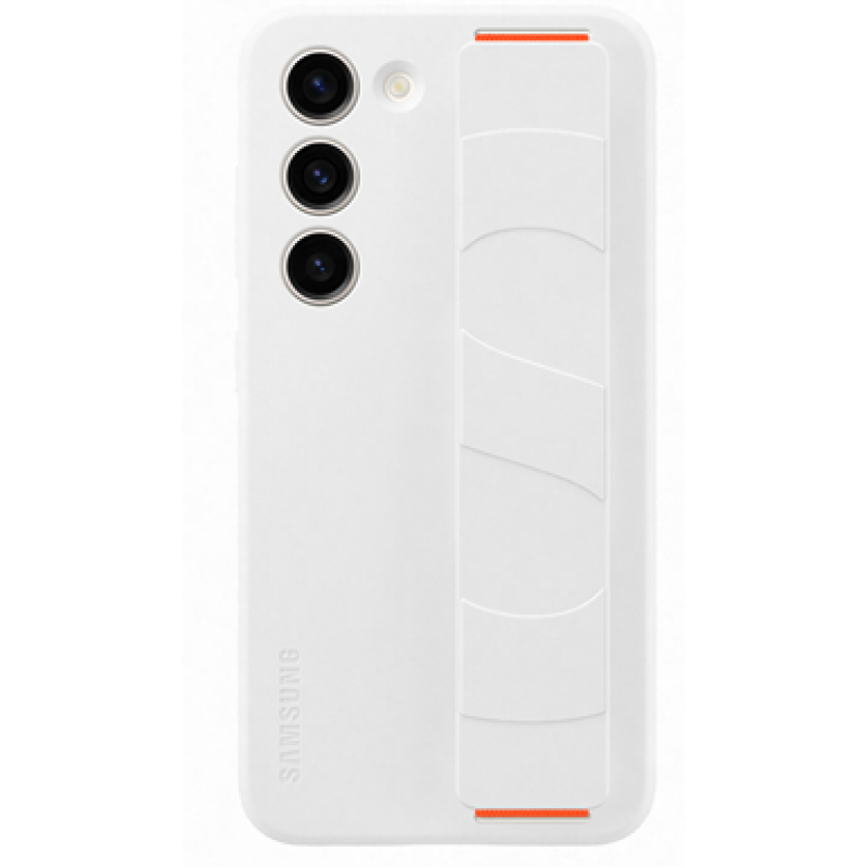 Θήκη Samsung Galaxy S23+ Plus 5G S916 Silicone Grip Cover EF-GS916TWEGWW White (Original)